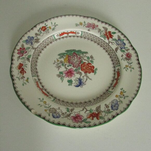 Vintage 7.5" salad plate, Chinese Rose design, Copeland Spode, SMALL CHIP - Picture 6 of 14